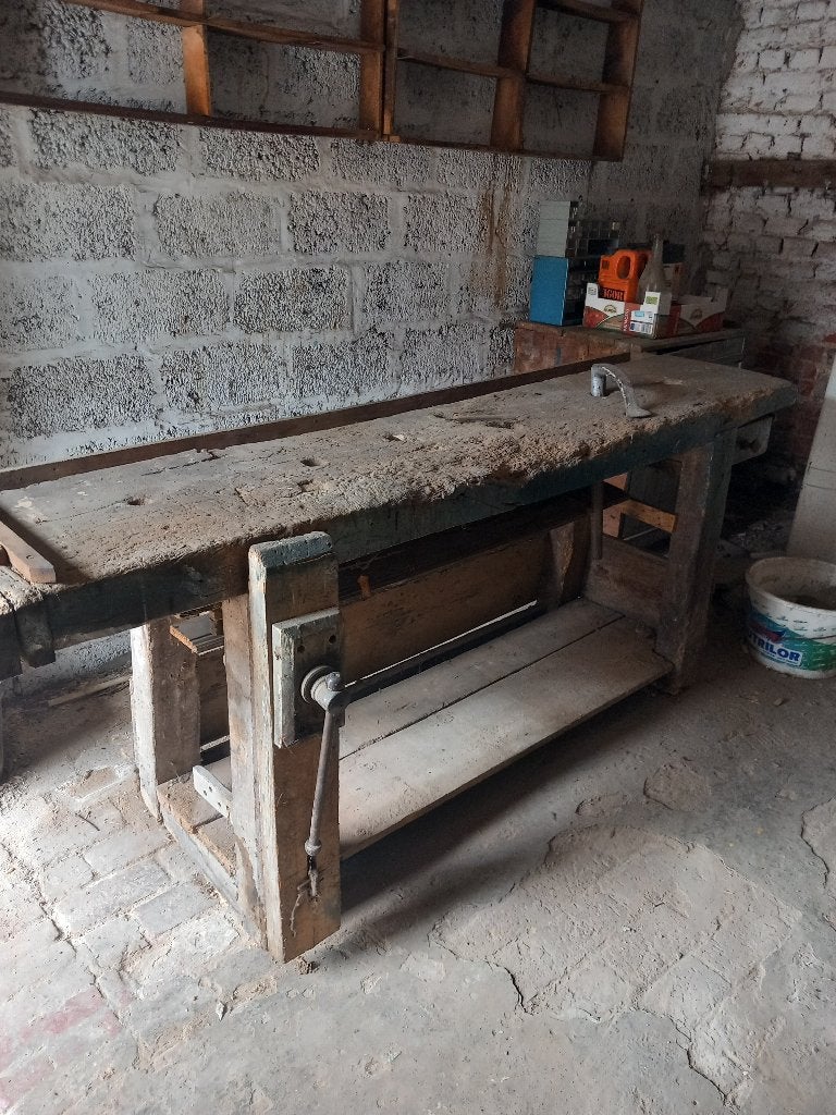 établi de menuisier, Enlèvement, Utilisé, Moins de 70 cm, Étau