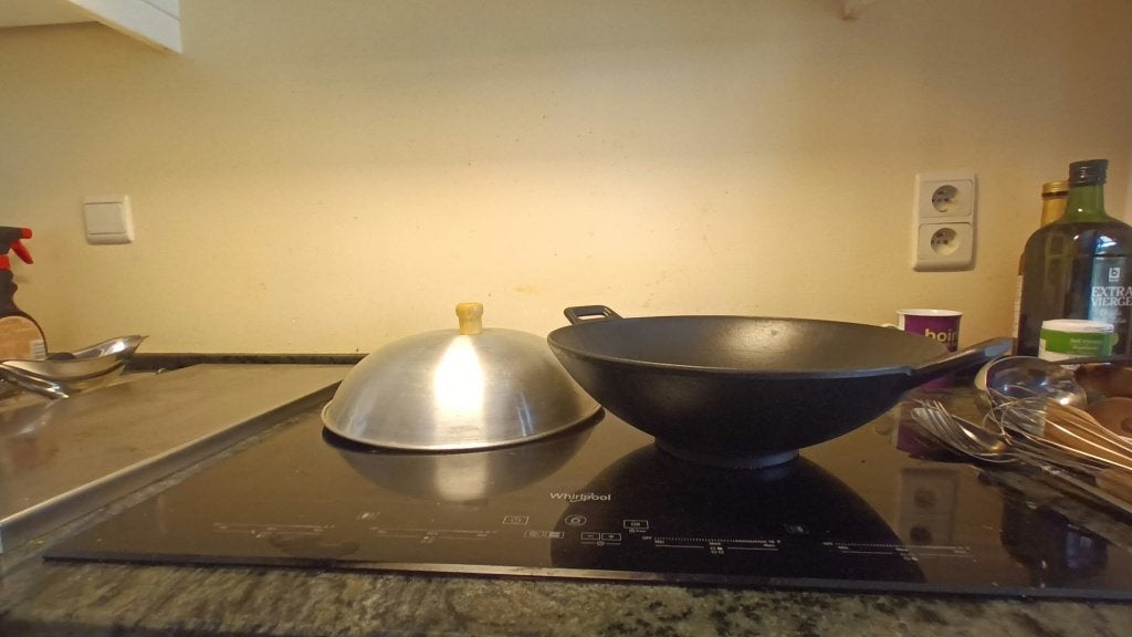 Wok, Maison & Meubles, Cuisine | Casseroles & Poêles, Enlèvement, Comme neuf, Wok