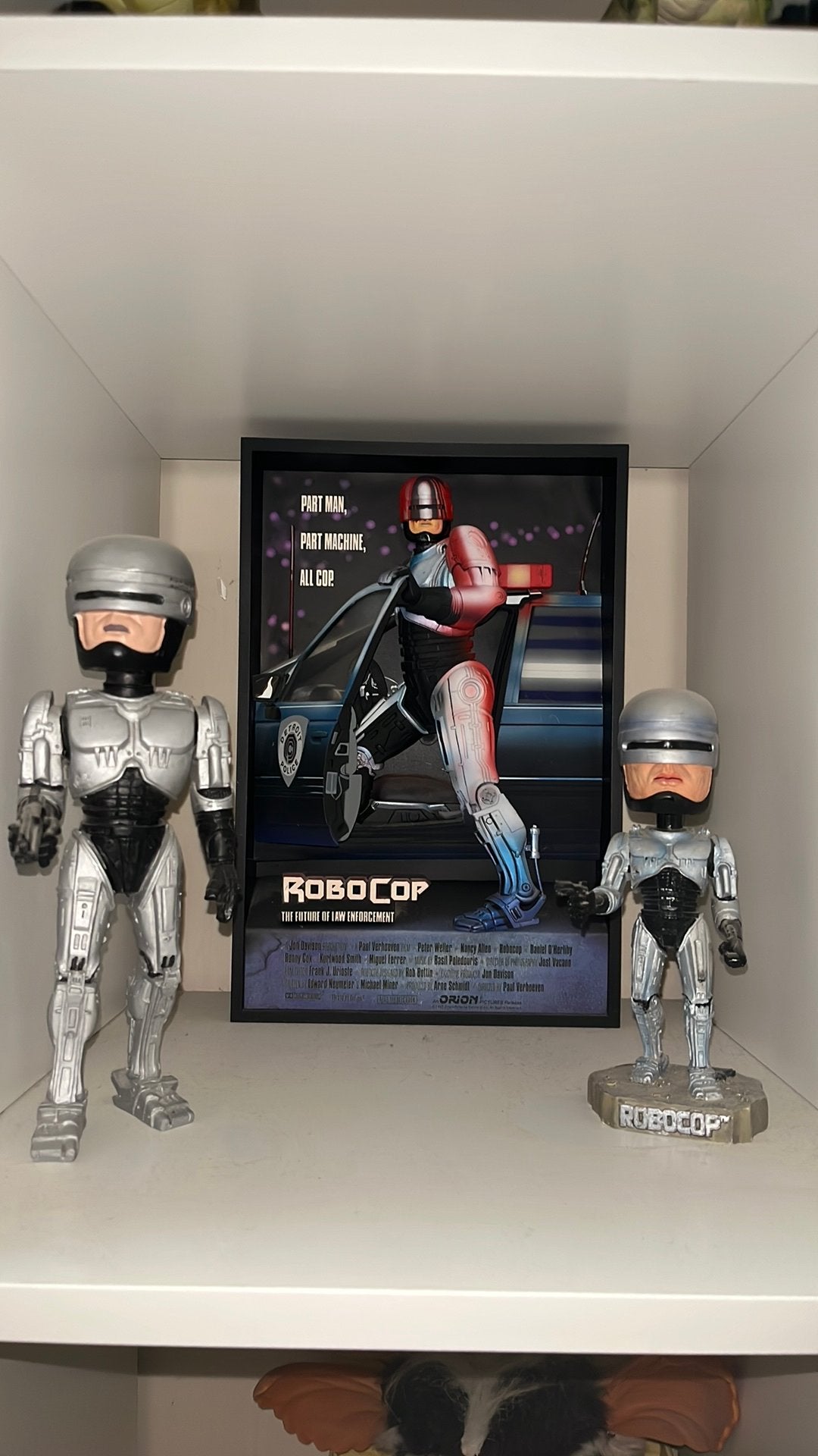 3 filmpoppen RoboCop, Ophalen, Zo goed als nieuw, Film, Actiefiguur of Pop