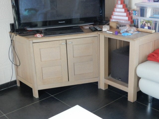 tv-kast, Maison & Meubles, Armoires | Mobilier de télévision, Utilisé, Moins de 100 cm, 100 à 150 cm, 50 à 75 cm, Chêne, Enlèvement ou Envoi