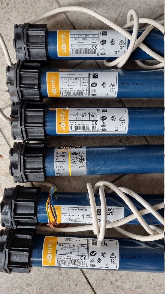 Moteurs de volet Somfy Oximo 50 / Altus 50, Ophalen, Gebruikt