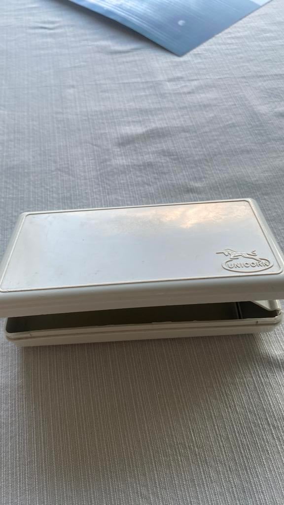 Vintage Unicorn doosje, Sport en Fitness, Darts, Ophalen, Zo goed als nieuw