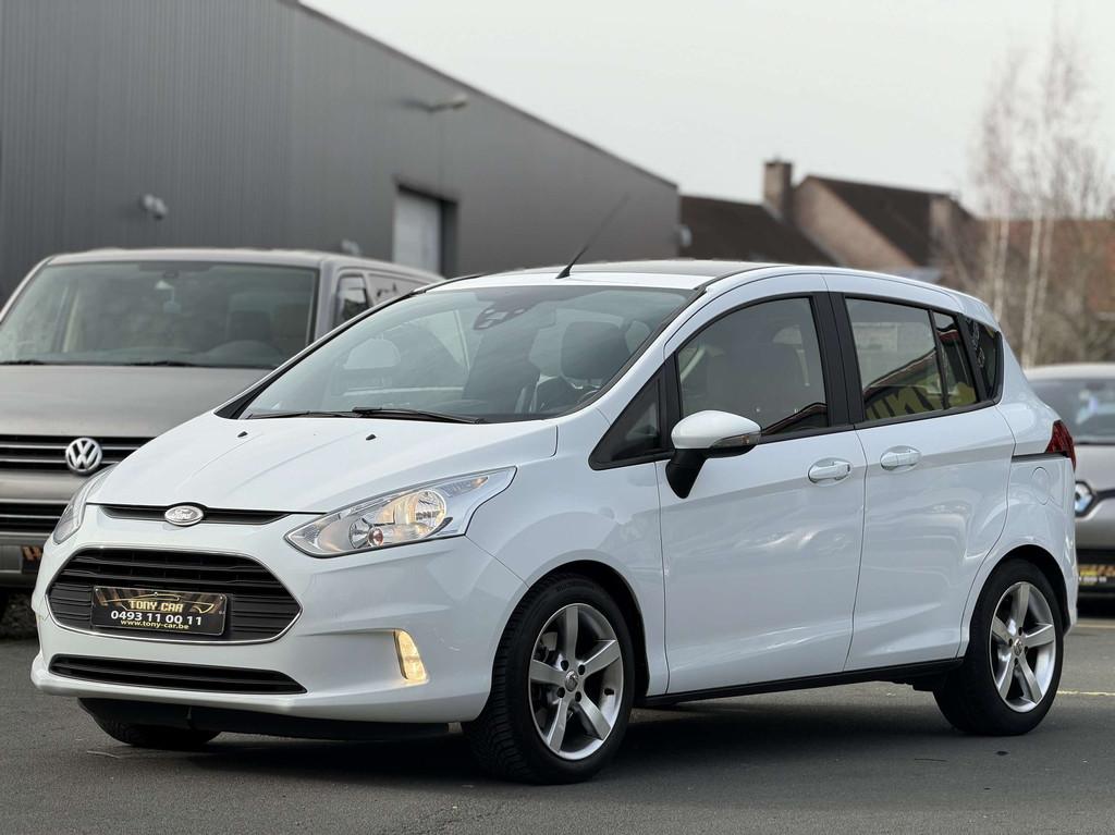 Ford B-MAX 1.0 EcoBoost*CLIMA*PANO*JANTES*USB* Garantie, Auto's, Stof, Gebruikt, B-Max, Wit