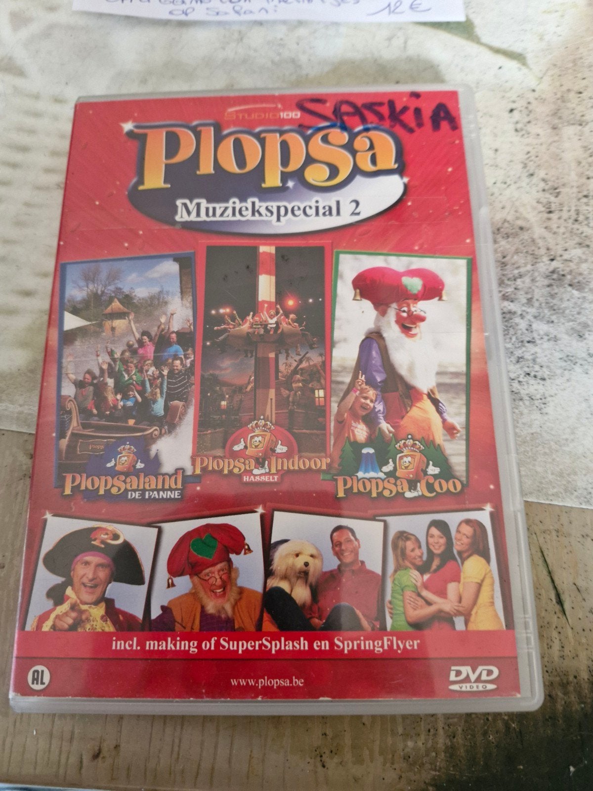 DVD Plopsa Muziekspecial 2 en nl, Ophalen of Verzenden, Zo goed als nieuw, Nederlands