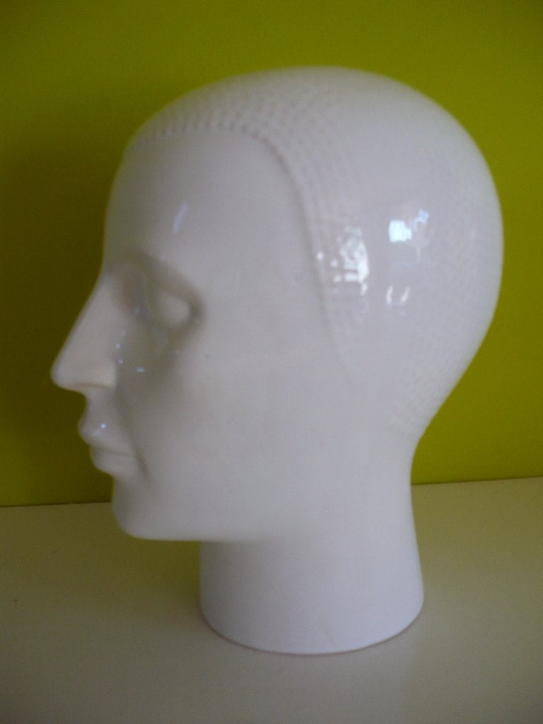 Vintage keramieken hoofd  / kop Mannequin, Antiek en Kunst, Ophalen of Verzenden