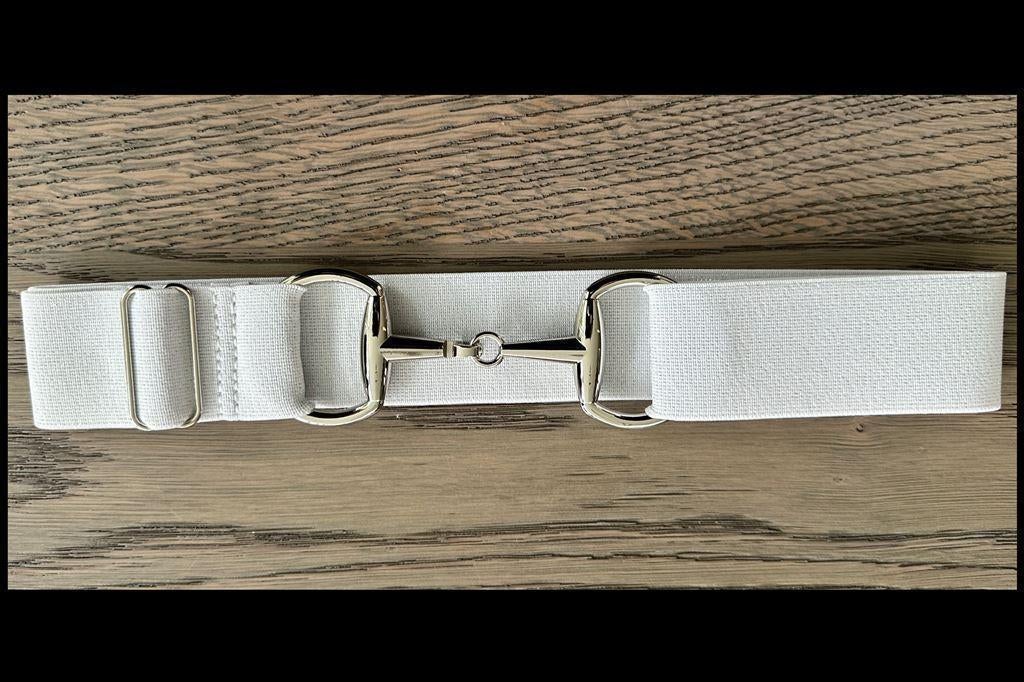 Glitter Wit - Zilver - Paardrij Riem - Trensriem - Paardrijr, Ophalen of Verzenden, Nieuw, Western, Overige typen
