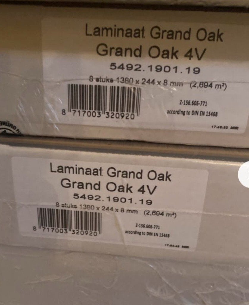 Laminaat, Doe-het-zelf en Bouw, Ophalen, Nieuw, Hout, Laminaat