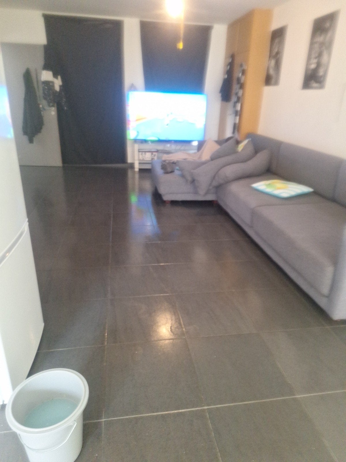 divan, Gris, 5 à 10 m², Enlèvement, Utilisé