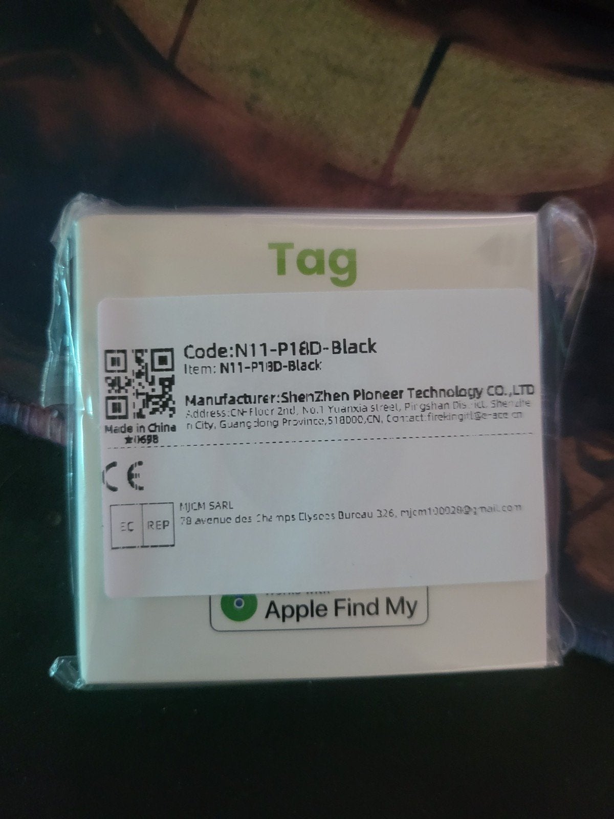 système Apple Tracker, Enlèvement, Neuf