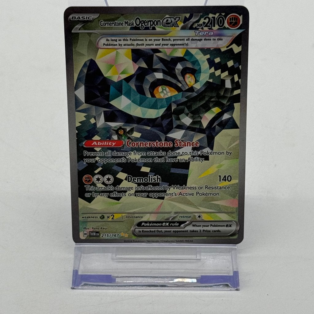 Pokémon Cornerstone mask Ogerpon EX - Twilight Masquerade, Enlèvement ou Envoi, Neuf, Cartes en vrac, Foil