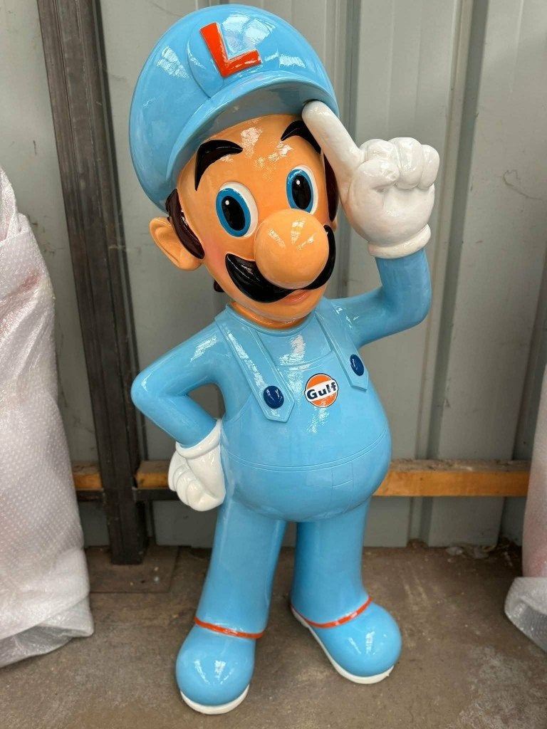 STATUE GÉANTE GULF – MASCOTTE RACING – 100 CM, Enlèvement ou Envoi