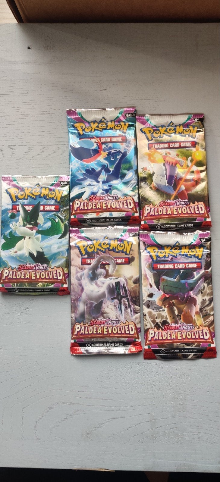 Art set paldea evolved booster packs, Ophalen, Nieuw, Booster, Foil