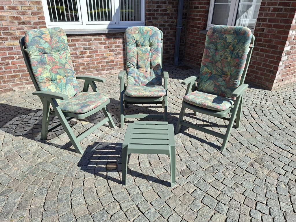 Tuinset, Jardin & Terrasse, Chaises de jardin, Enlèvement, Utilisé, Synthétique, Ajustable