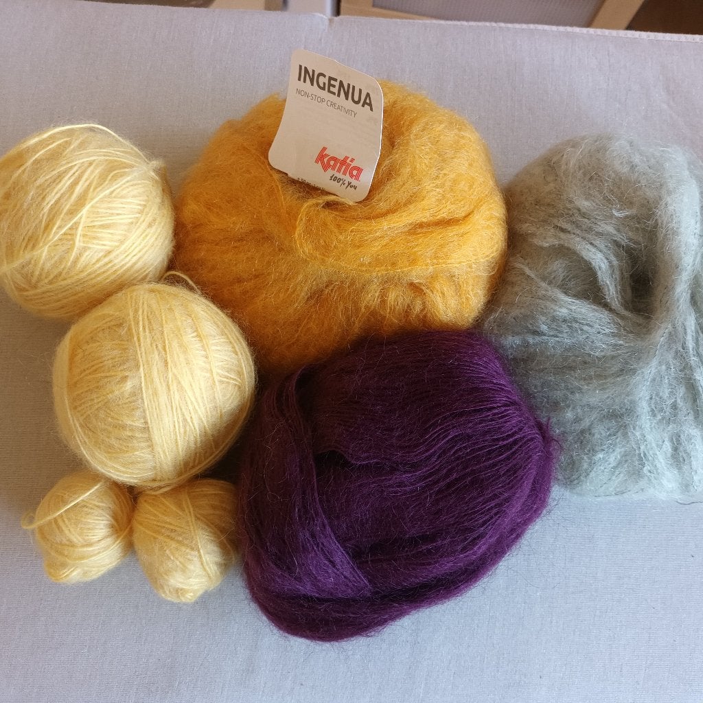 Mohair breiwol pakket versch kleuren, Ophalen of Verzenden, Nieuw, Breien