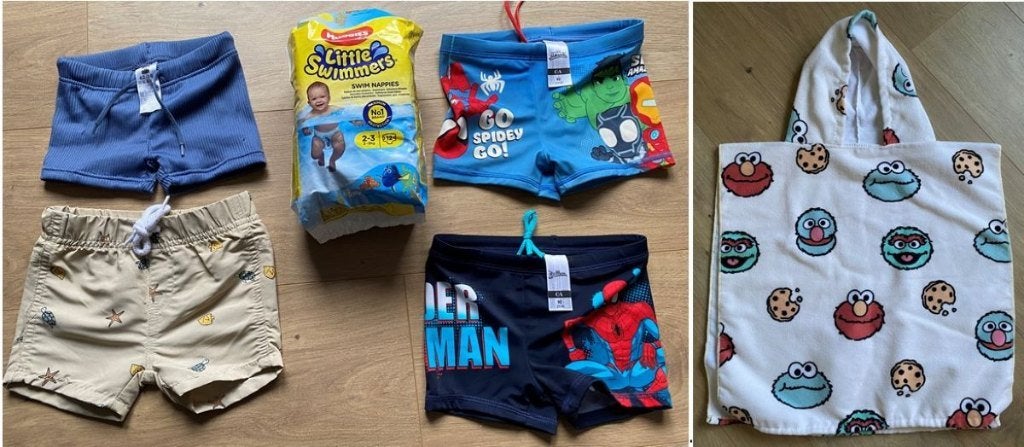 Leuke zwembroekjes (Hema, C&A,..) - Badponcho & zwempampers, Kinderen en Baby's, Babykleding | Baby-zwemkleding, Ophalen, Maat 62