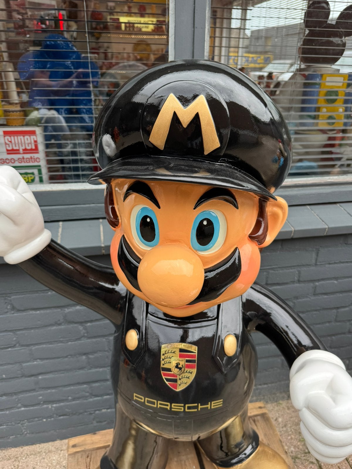 Statue Mario design Porsche, Enlèvement, Comme neuf, Panneau publicitaire