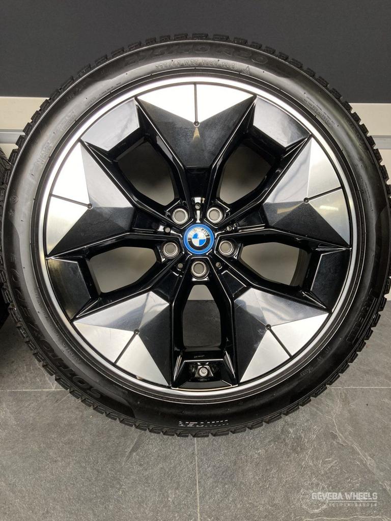 20” originele BMW iX3 G08 velgen + winterbanden 5x112 843, -, -, Banden en Velgen, 20 inch