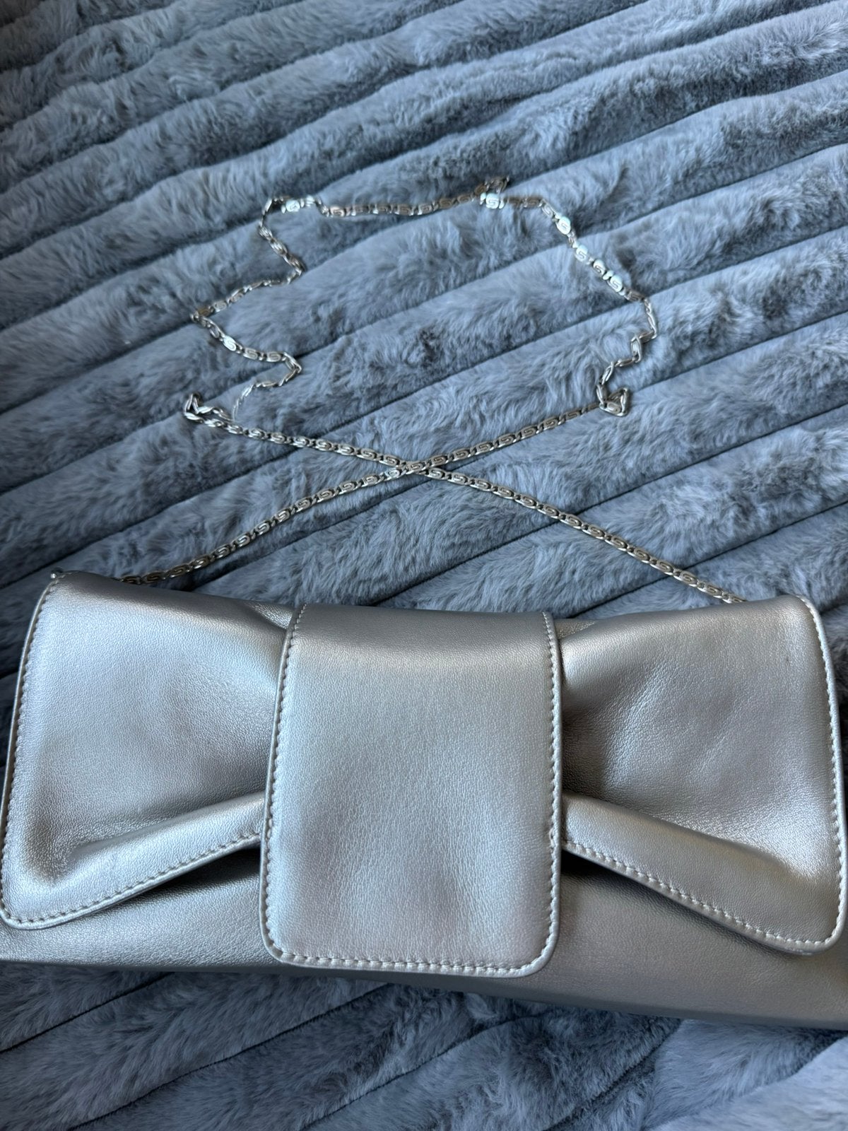 Leren handtas Linea Raffaelli, Kleding | Dames, Ophalen, Zo goed als nieuw, Zilver, Accessoires