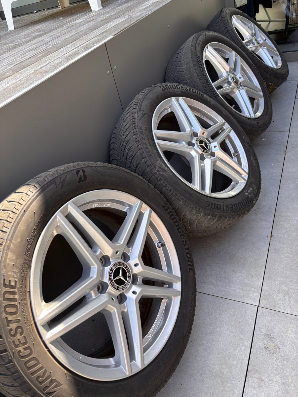 Jantes mercedes 5x112 17", Autos : Pièces & Accessoires, Pneus & Jantes, Enlèvement, Révisé, Pneus hiver, Jante(s)