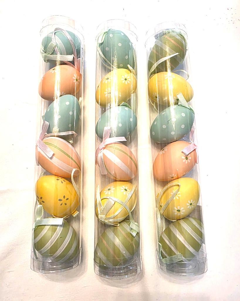 3 sets kunststof paaseieren – 18 stuks - nieuw, Diversen, Ophalen of Verzenden, Nieuw