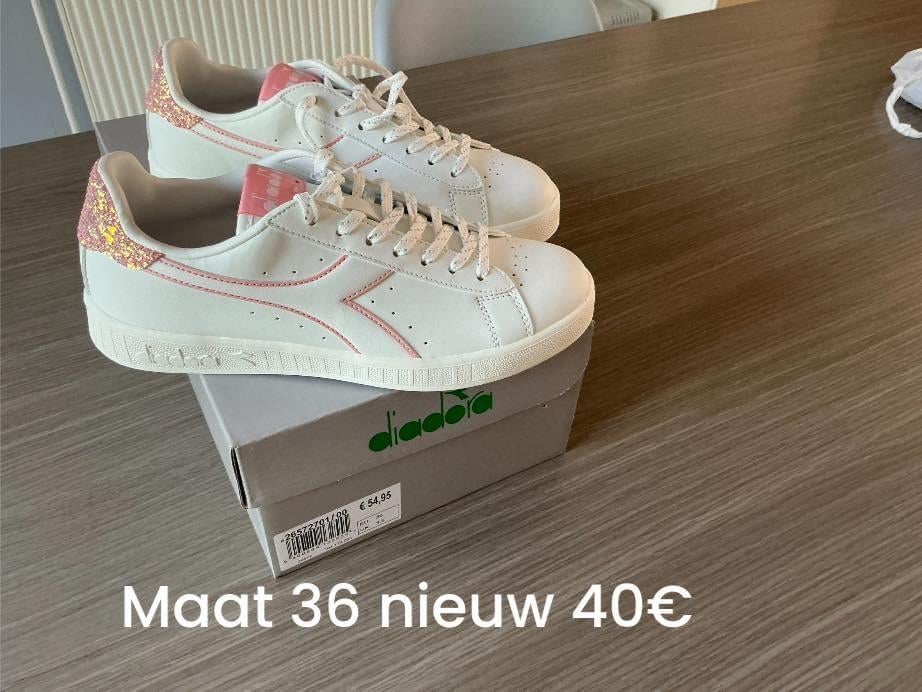 Nieuwe witte sneakers maat 36, Enlèvement ou Envoi, Sneakers et Baskets, Blanc, Neuf
