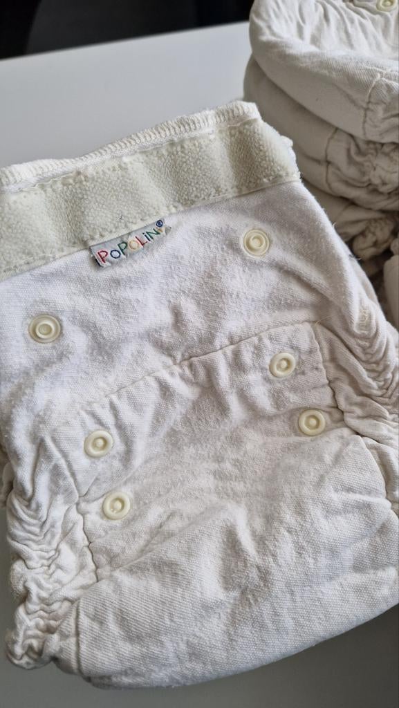 Set van 25 biokatoenen meegroeiluiers, Kinderen en Baby's, Badjes en Verzorging, Ophalen of Verzenden, Gebruikt, Overige typen