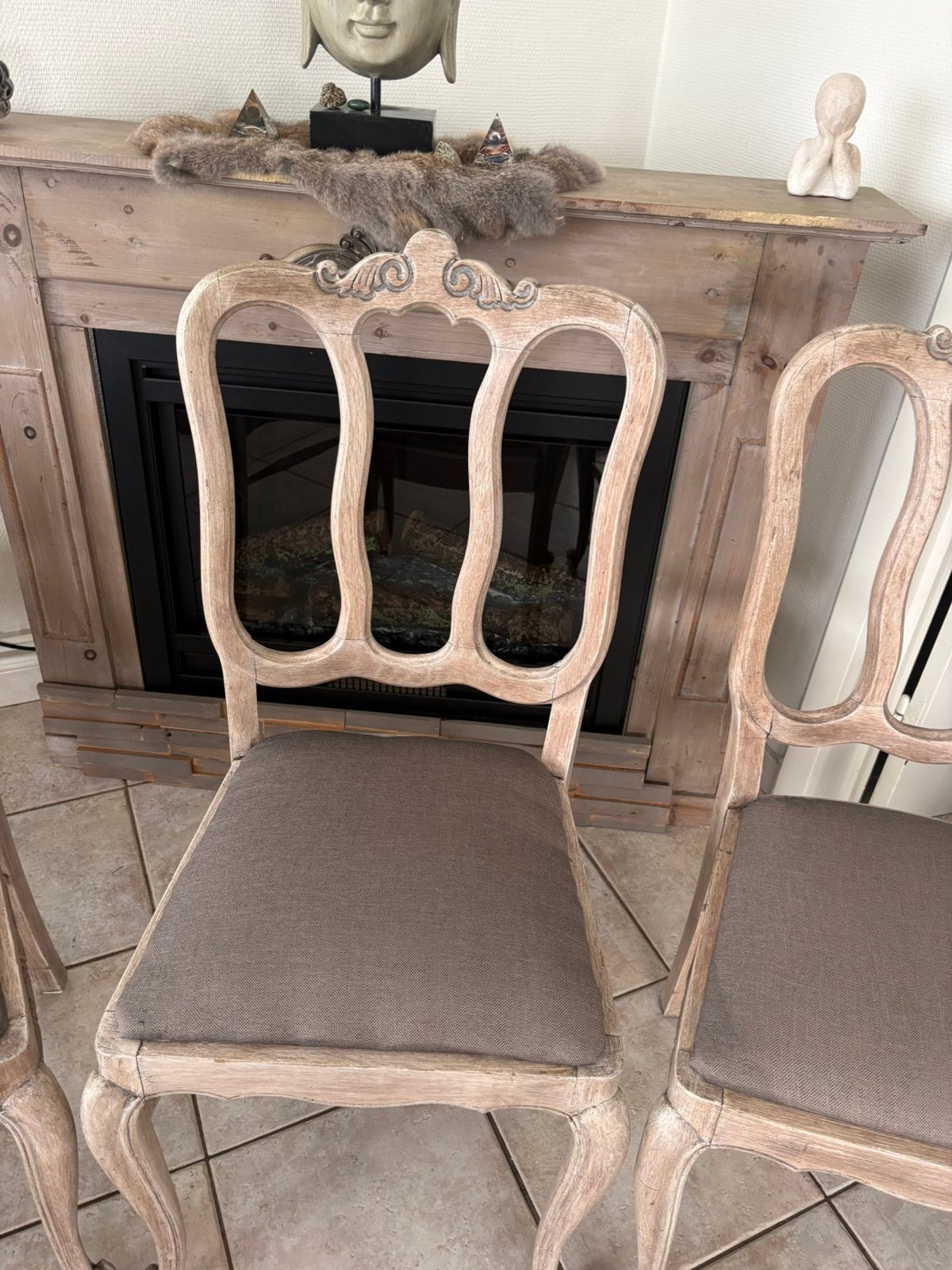 Prachtige landelijke stoelen 4 stuks, Enlèvement ou Envoi, Comme neuf