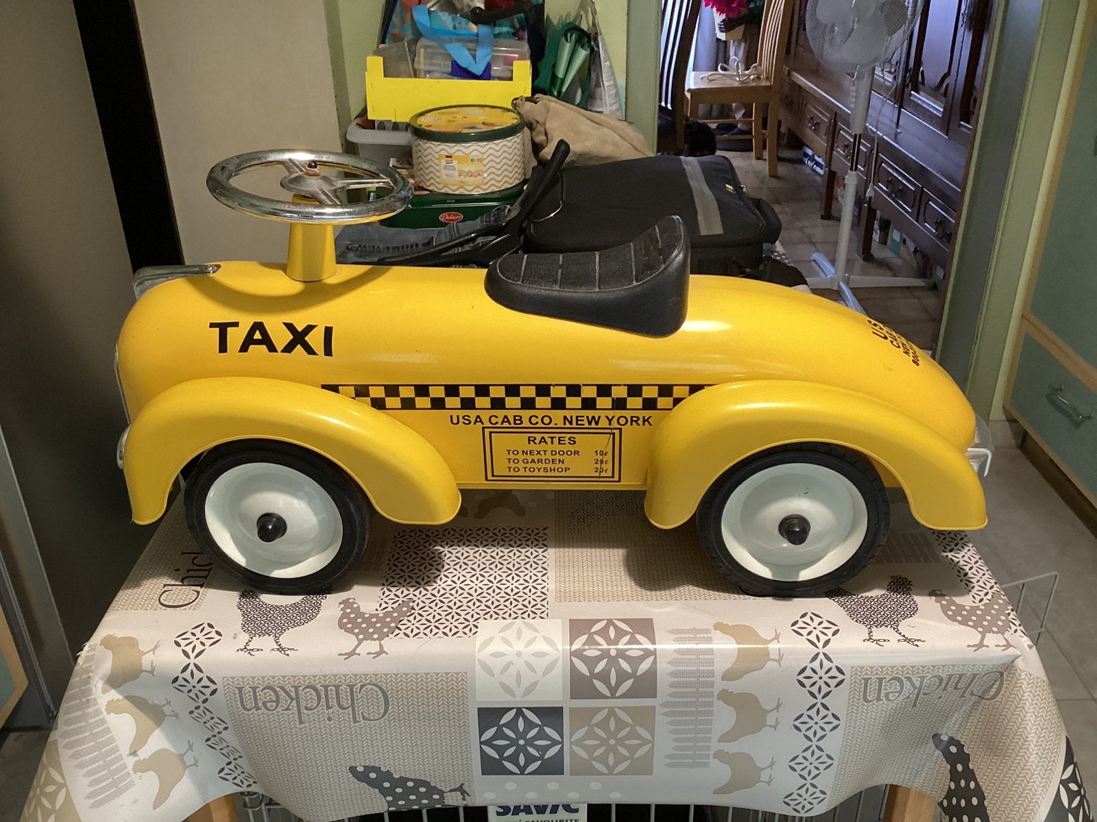 Voiture taxi, Enlèvement