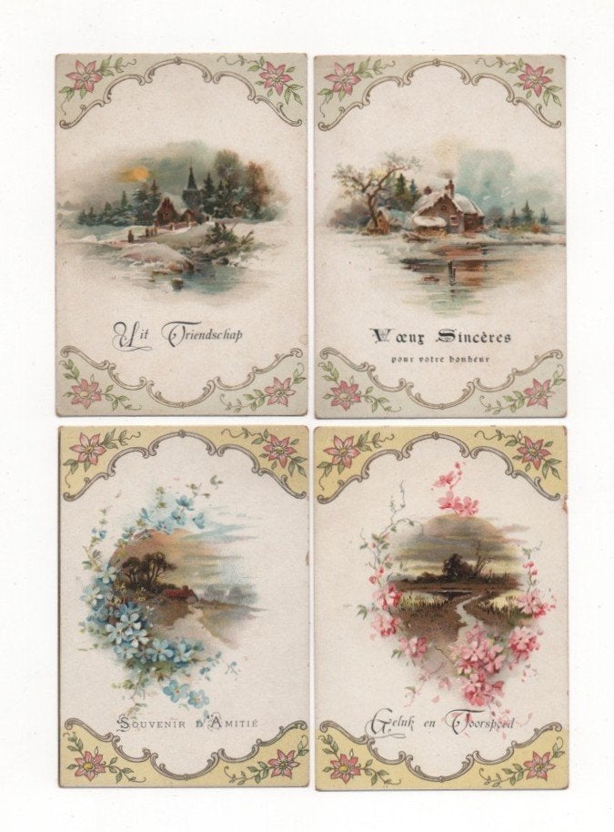 WENSKAARTJES, Ophalen of Verzenden, Voor 1920, Ongelopen