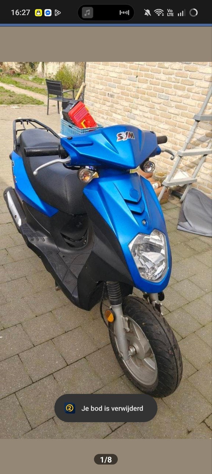 Scooter symply 50cc, Vélos & Vélomoteurs, Scooters | SYM, Comme neuf, Classe B (45 km/h), Enlèvement, Essence
