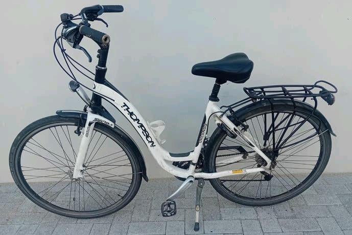 Meisjesfiets Thompson 28inch framemaat 48cm 24speed 🚴‍♂️, Fietsen en Brommers, Gebruikt, Velgrem, 47 tot 50 cm, Versnellingen