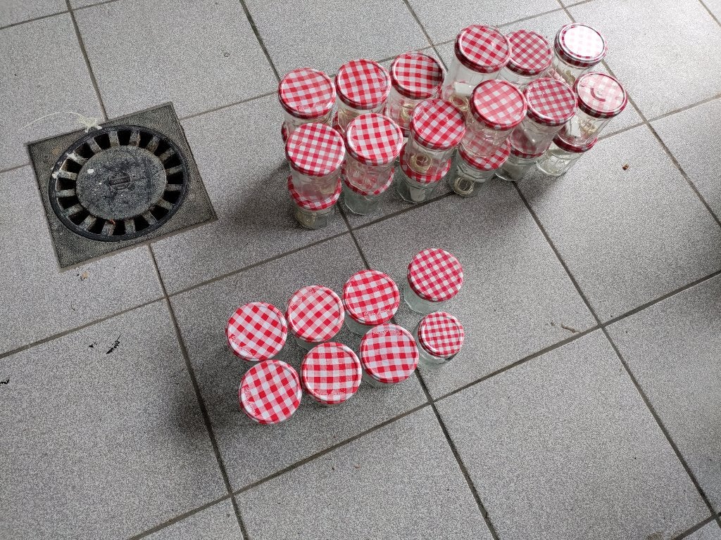 confituurpotjes met lampjes tafeldecoratie, Enlèvement, Utilisé