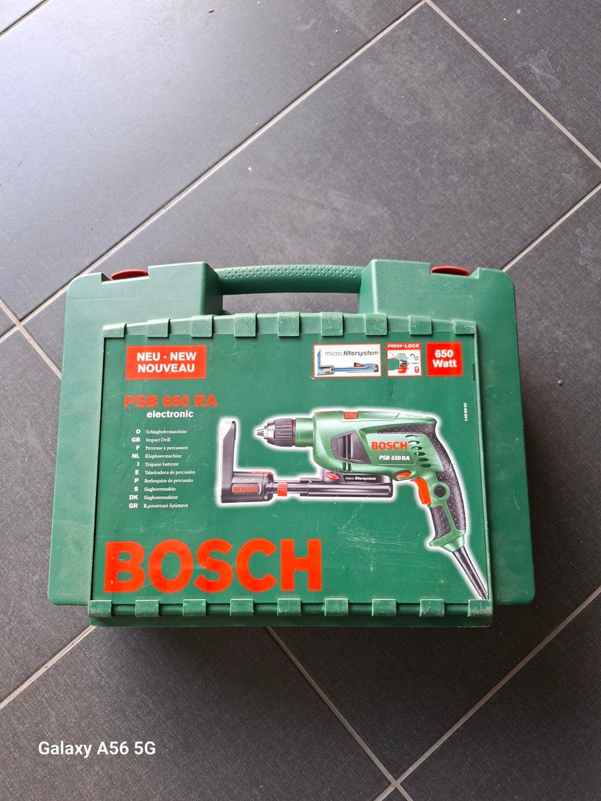 Bosch klopboormachine, Enlèvement