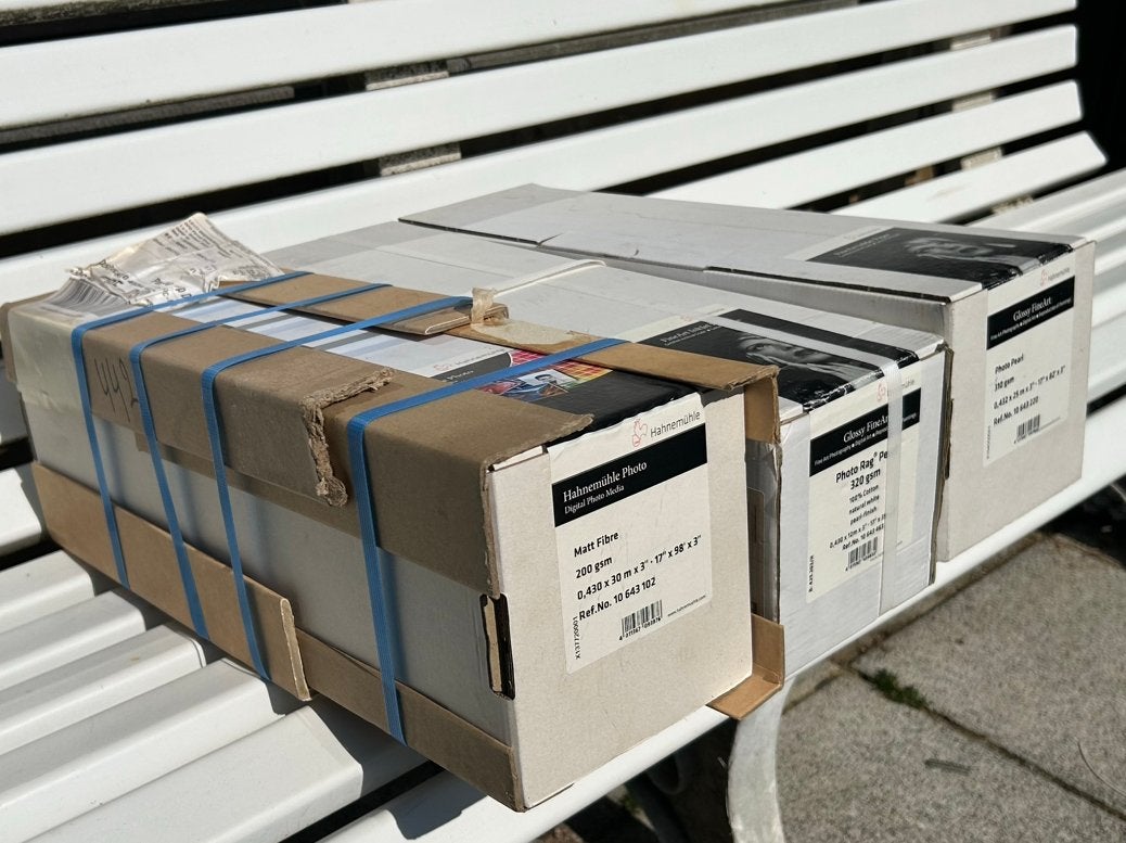 Hahnemühle FineArt fotopapier – 17 inch rollen – ongeopend, Audio, Tv en Foto, Fotografie | Fotopapier, Ophalen, Fotopapier op rol