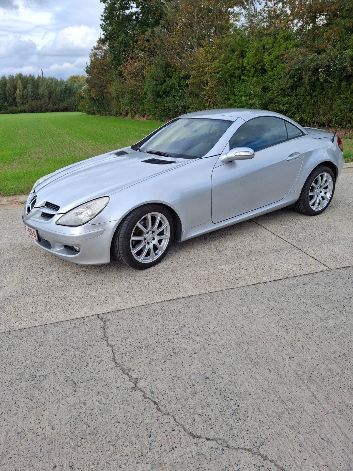 Compresseur Mercedes SLK Cabrio, Autos, Cuir, Noir, Particulier, 4 cylindres