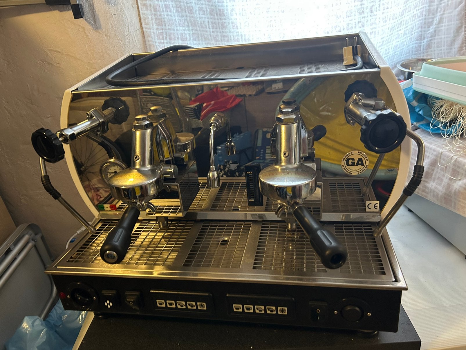 Professionele La Nuova Era Altea 2GR espressomachine, Ophalen, Gebruikt, Koffie en Espresso
