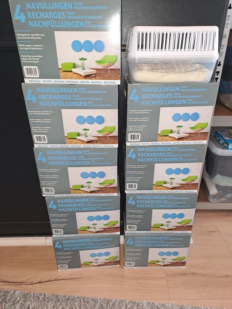 Vulling ontvochtiger, Ophalen