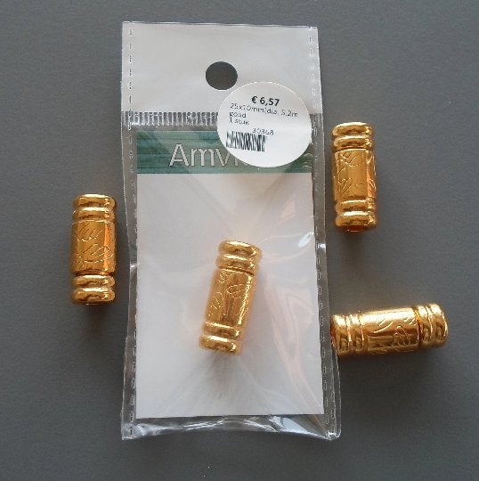 Ensemble de 4 fermoirs magnétiques dorés pour cuir rond 5mm, Enlèvement ou Envoi, Neuf, Autres types
