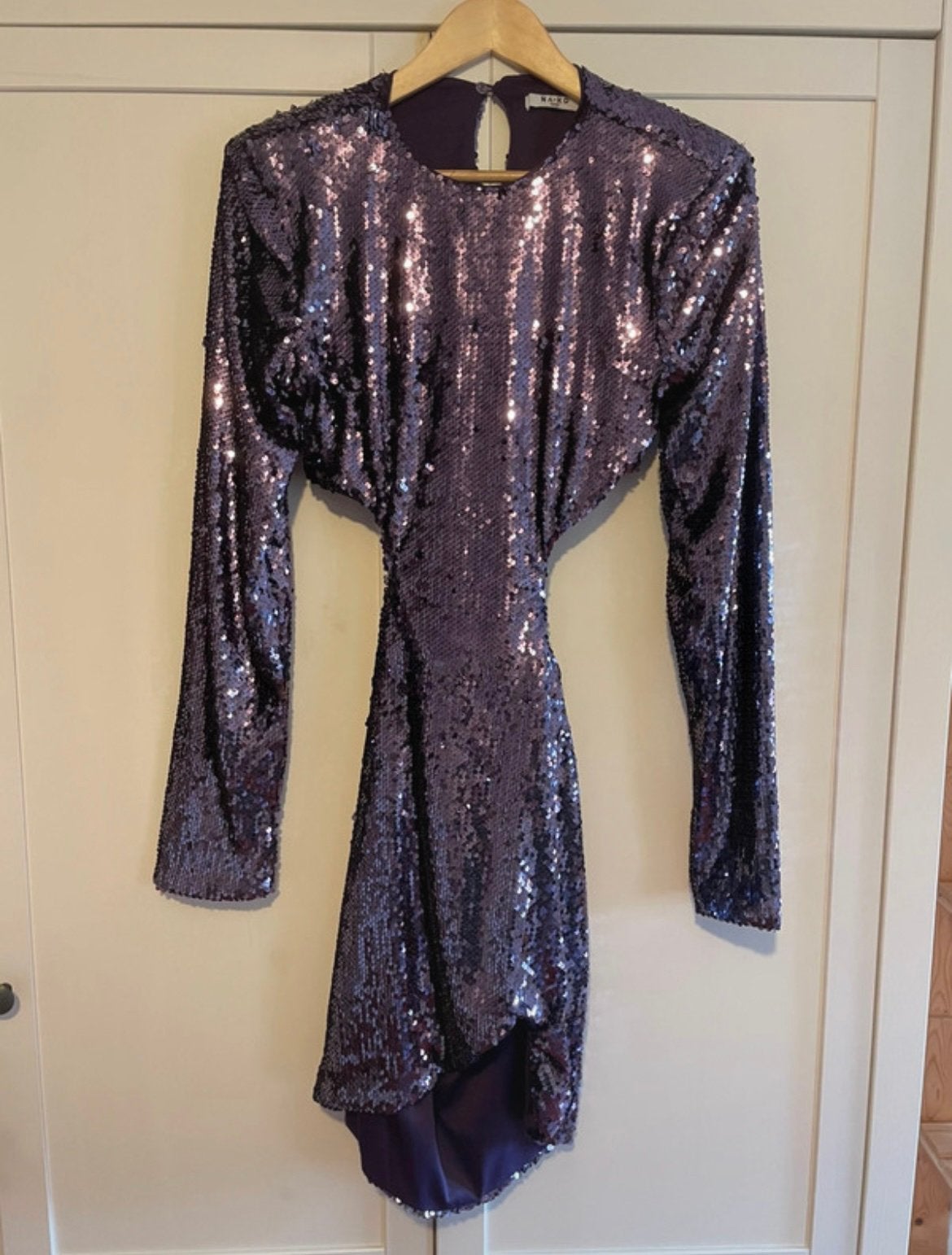Robe à sequins découpés, Vêtements | Femmes, Taille 38/40 (M), Enlèvement ou Envoi, Au-dessus du genou, Comme neuf