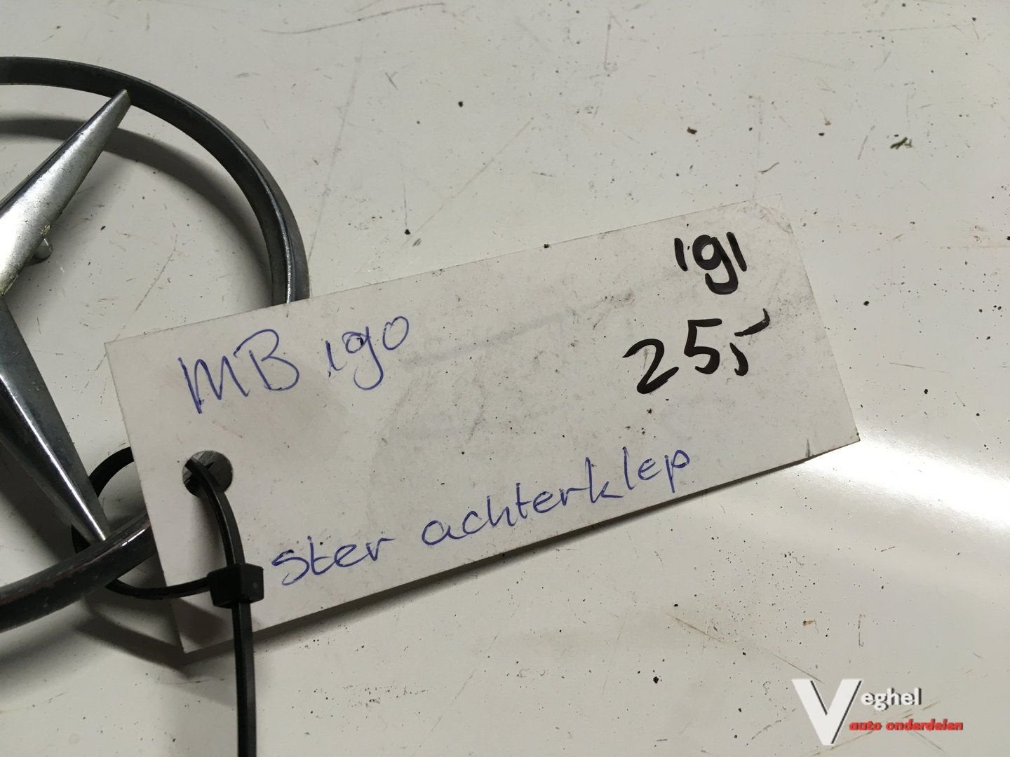 Mercedes W201 1991  Ster achterklep, Gebruikt, -, -, Ophalen of Verzenden