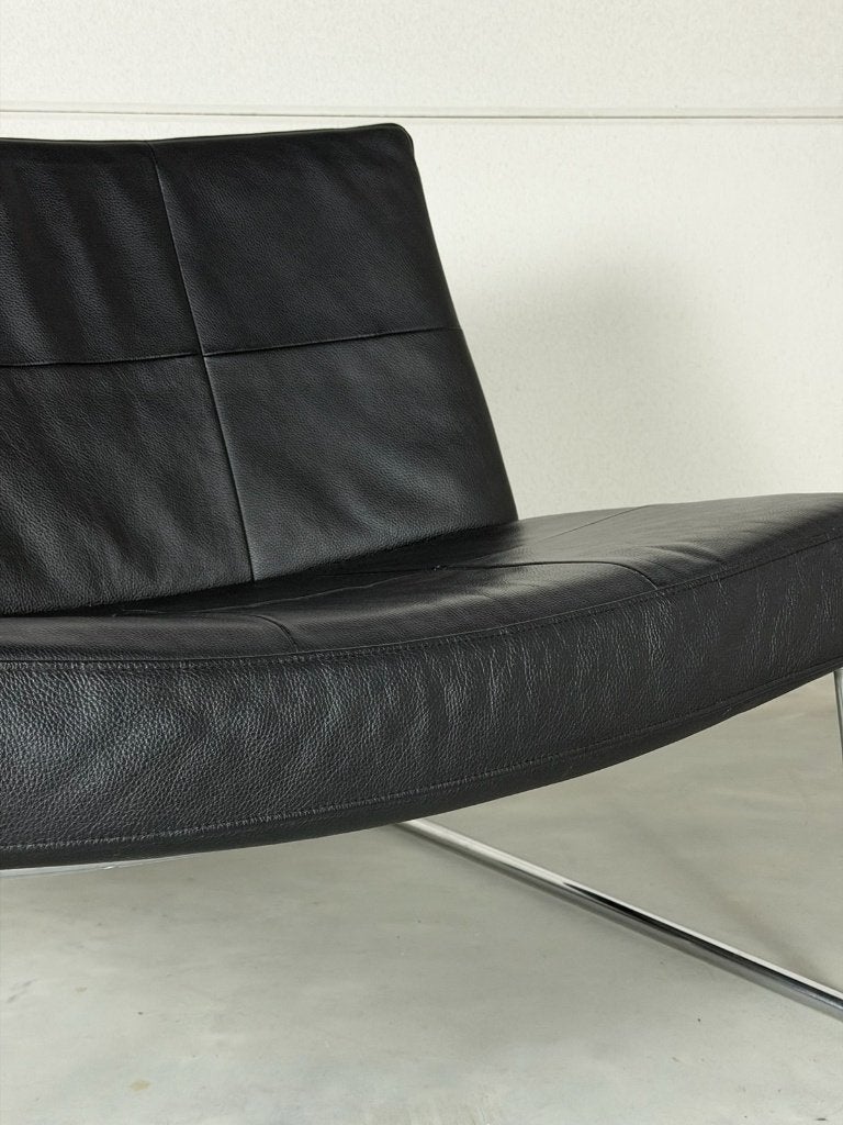 Fauteuil Harvink Hebbes - cuir noir, 75 à 100 cm, Enlèvement, Utilisé, Cuir