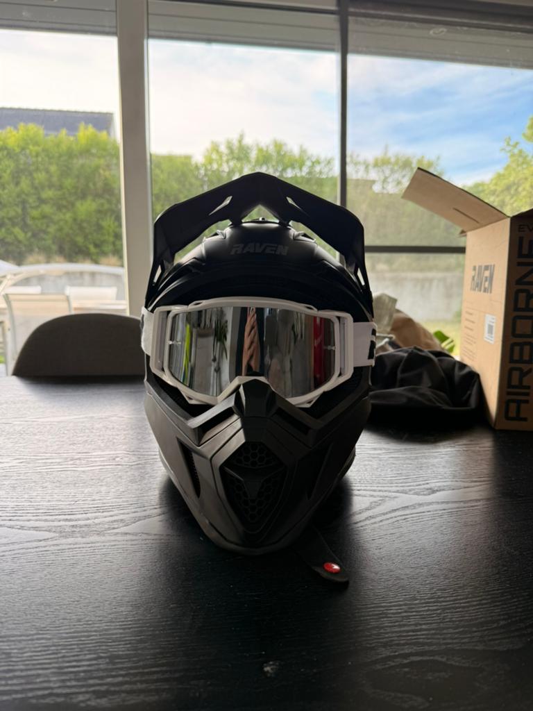 Raven Crosshelm (1 keer gedragen), Motoren, Kleding | Motorhelmen, Kinderen, Integraalhelm, S, Ophalen