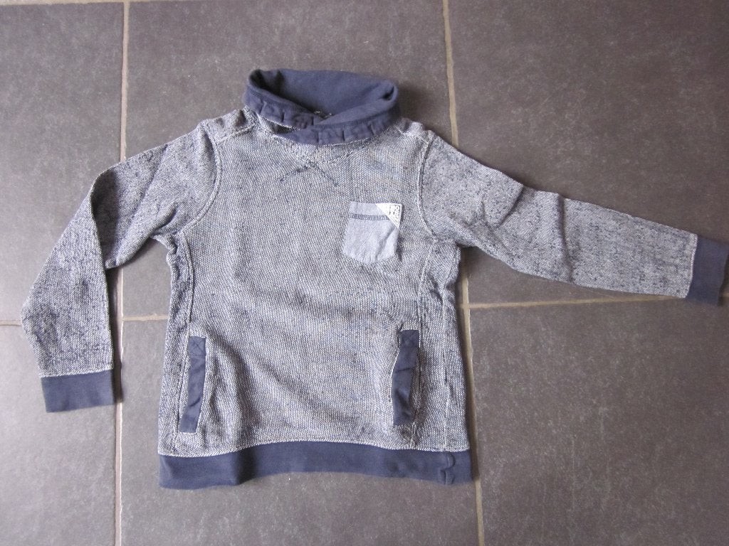 blauwe trui met een zakje vooraan, Enlèvement ou Envoi, Utilisé, Garçon, Pull ou Veste