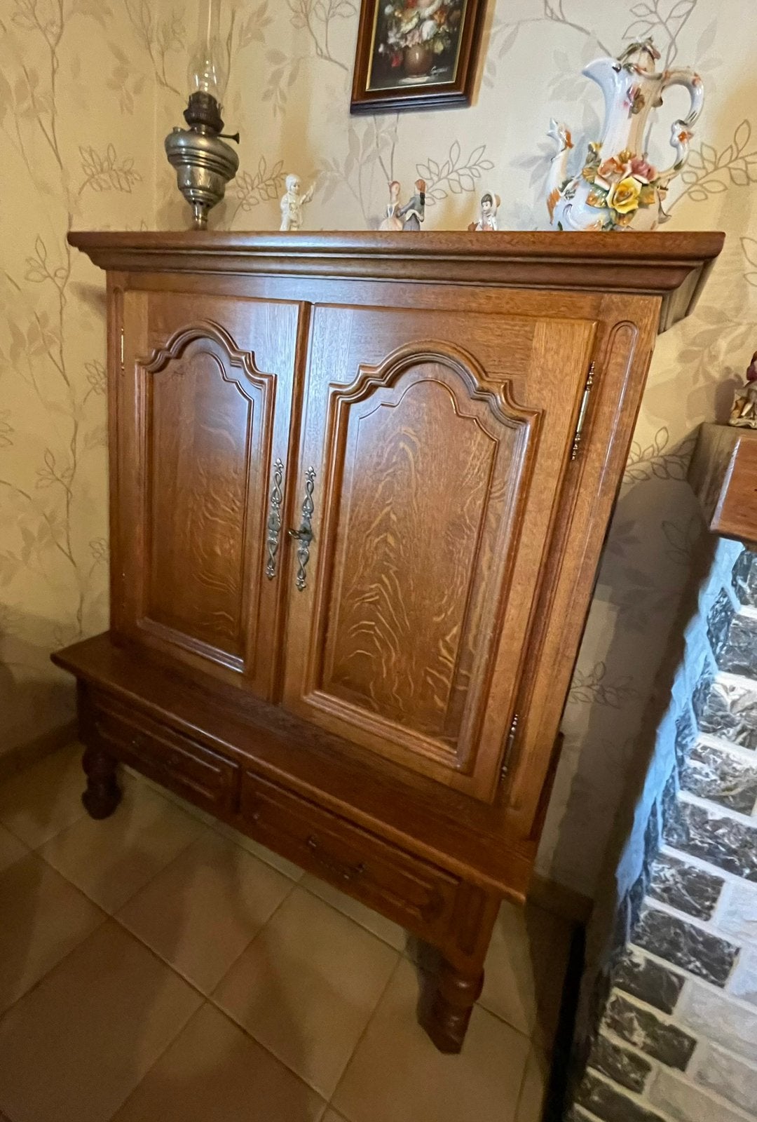 Meuble chêne clair, Ophalen