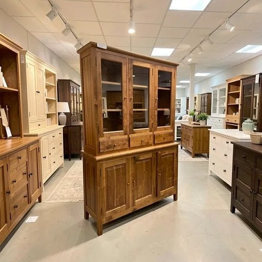 Vitrine de buffet unique en teck - Livraison gratuite, Maison & Meubles, Neuf, 25 à 50 cm, Teck, 150 à 200 cm