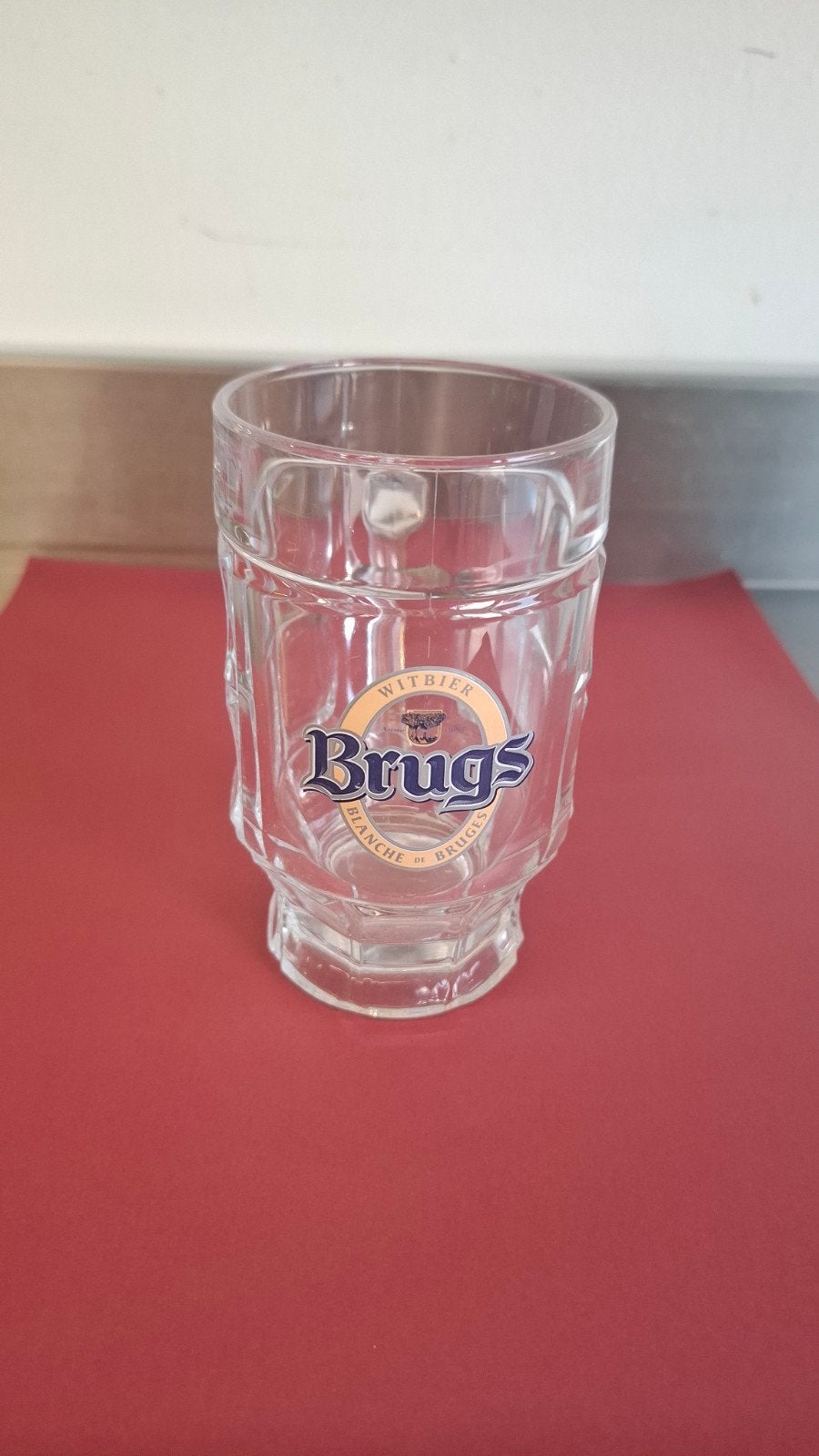 glas brugs witbier 11 stuks, Verzamelen, Ophalen, Gebruikt, Bierglas