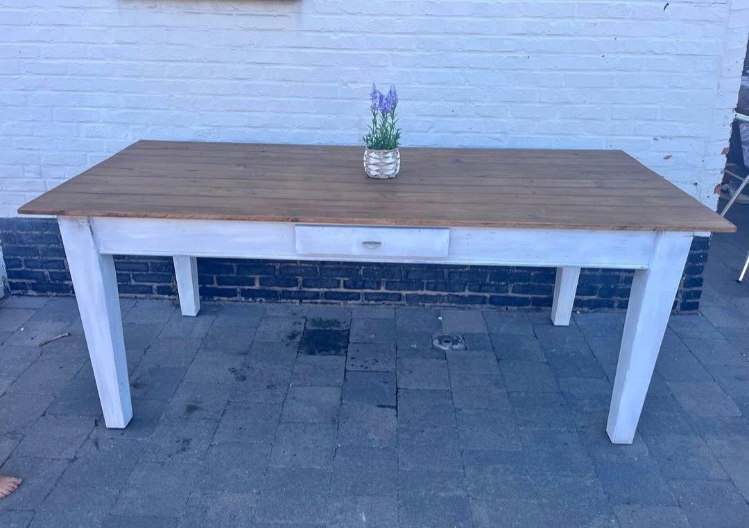 Ancienne table de ferme 85 x 190, Enlèvement