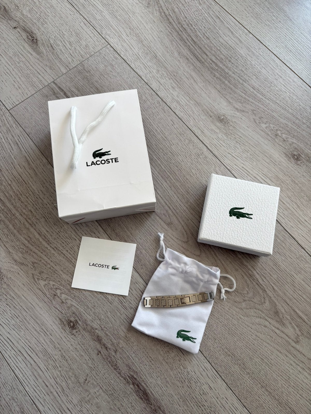 Lacoste bracelet, Ophalen of Verzenden, Zo goed als nieuw, Zilver