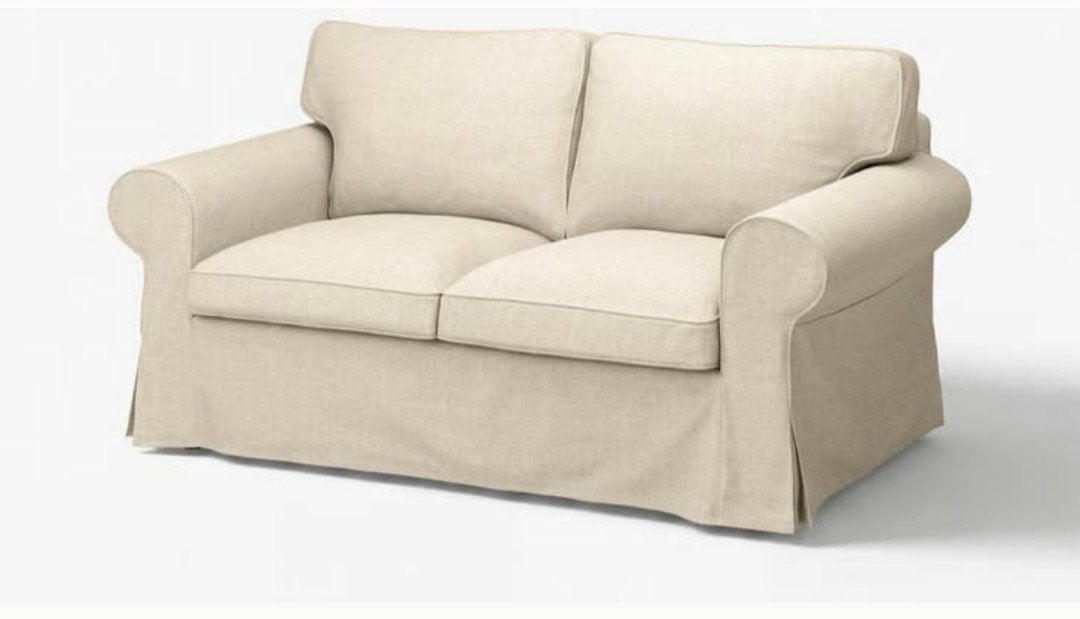 3 CANAPÉS IKEA EKTORP BLANC CASSÉ, Maison & Meubles, Canapés | Salons, Comme neuf, Banc droit, Autres dimensions, Tissus