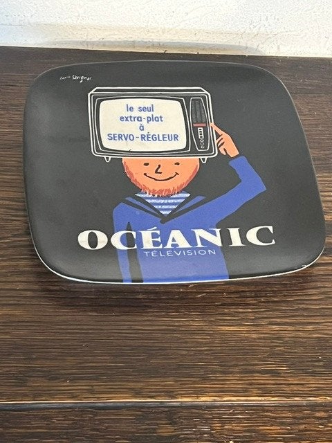 Vintage vide poche Océanic Television, Raymond Savignac, Ophalen